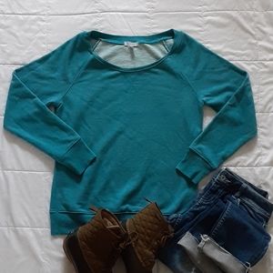 Delia*s sweater, womens L, blue